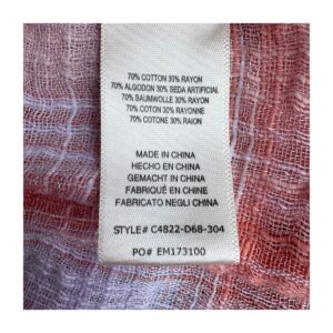 Camisa Cloth & Stone en tones coral, lavanda y crema. Talla S Estilo prairie