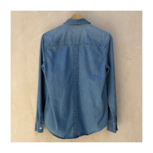 Camisa chambray algodón premium de 7 for allmankind. estilo lujo casual californiano y talla S