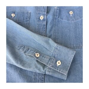 Camisa chambray algodón premium de 7 for allmankind. estilo lujo casual californiano y talla S