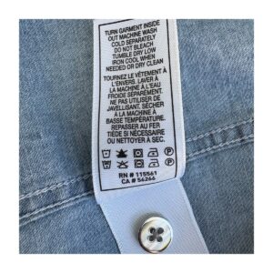 Camisa chambray algodón premium de 7 for allmankind. estilo lujo casual californiano y talla S