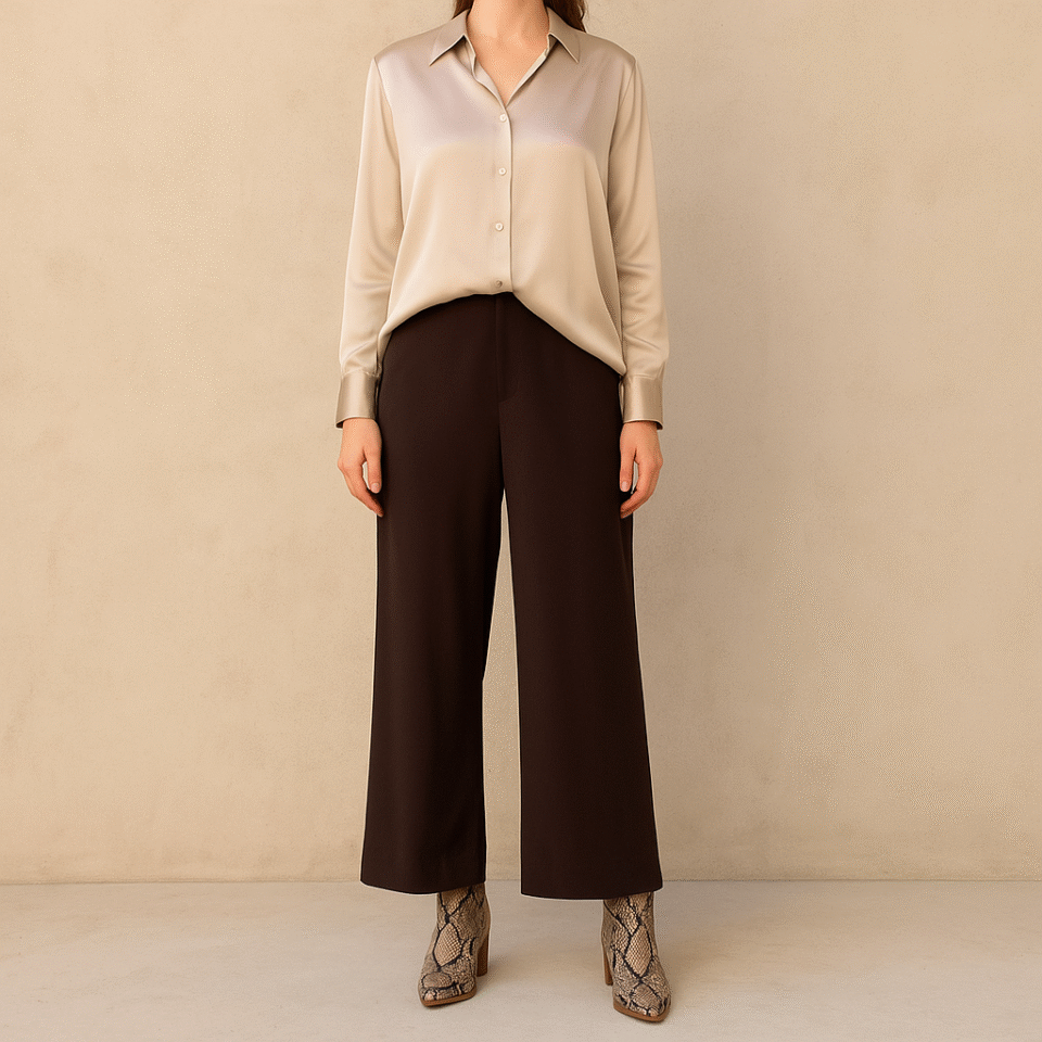 Yale Bootie Marc Fisher, Piel acabado pitón tañña 10 US y estilo western minimal, guardarropa cápsula.