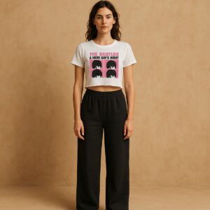 Cop top THE BEATLES marca cotton-on en algodón talla M y estilo retro