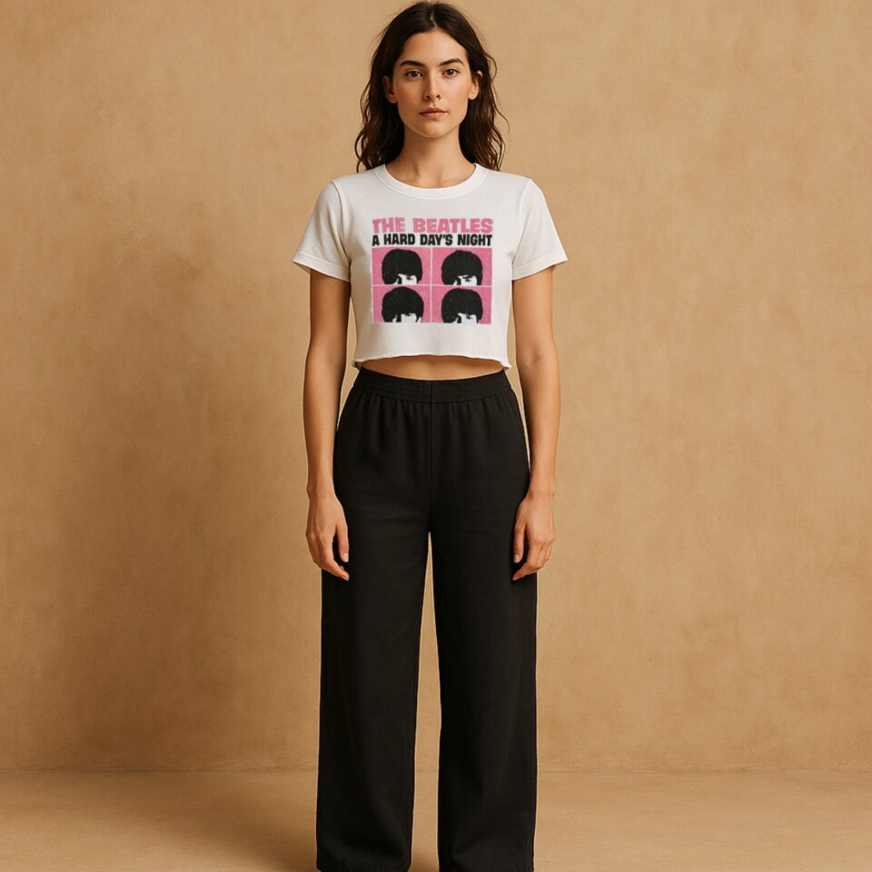 Cop top THE BEATLES marca cotton-on en algodón talla M y estilo retro