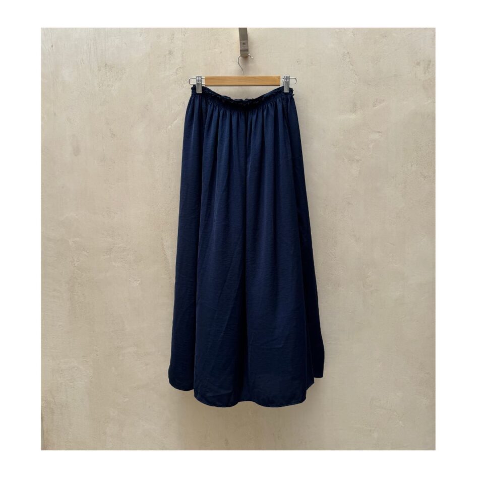 Falda maxi azul marino minimalista Nic+Zoe Talla M