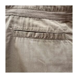 Falda plisada Lucy beige corta en Tencel. Talla S