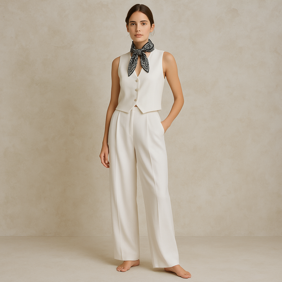 Pañuelo damasco en seda japonesa con patrón victoriano. estilo dark academia