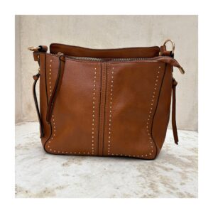 Bolsa hobo Montana West en color cognac y estilo western