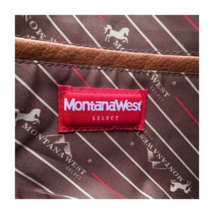 Bolsa hobo Montana West en color cognac y estilo western