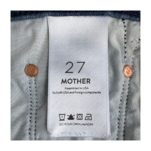 MOTHER The Dropout: Jeans boyfriend lavado Coastline, talla 27, estilo old money