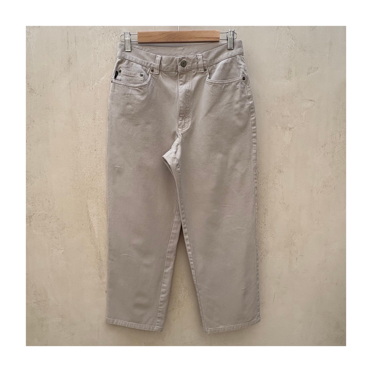 Jeans Lauren straight piedra cropped, talla 6 con estilo old money ideales para armario cápsula