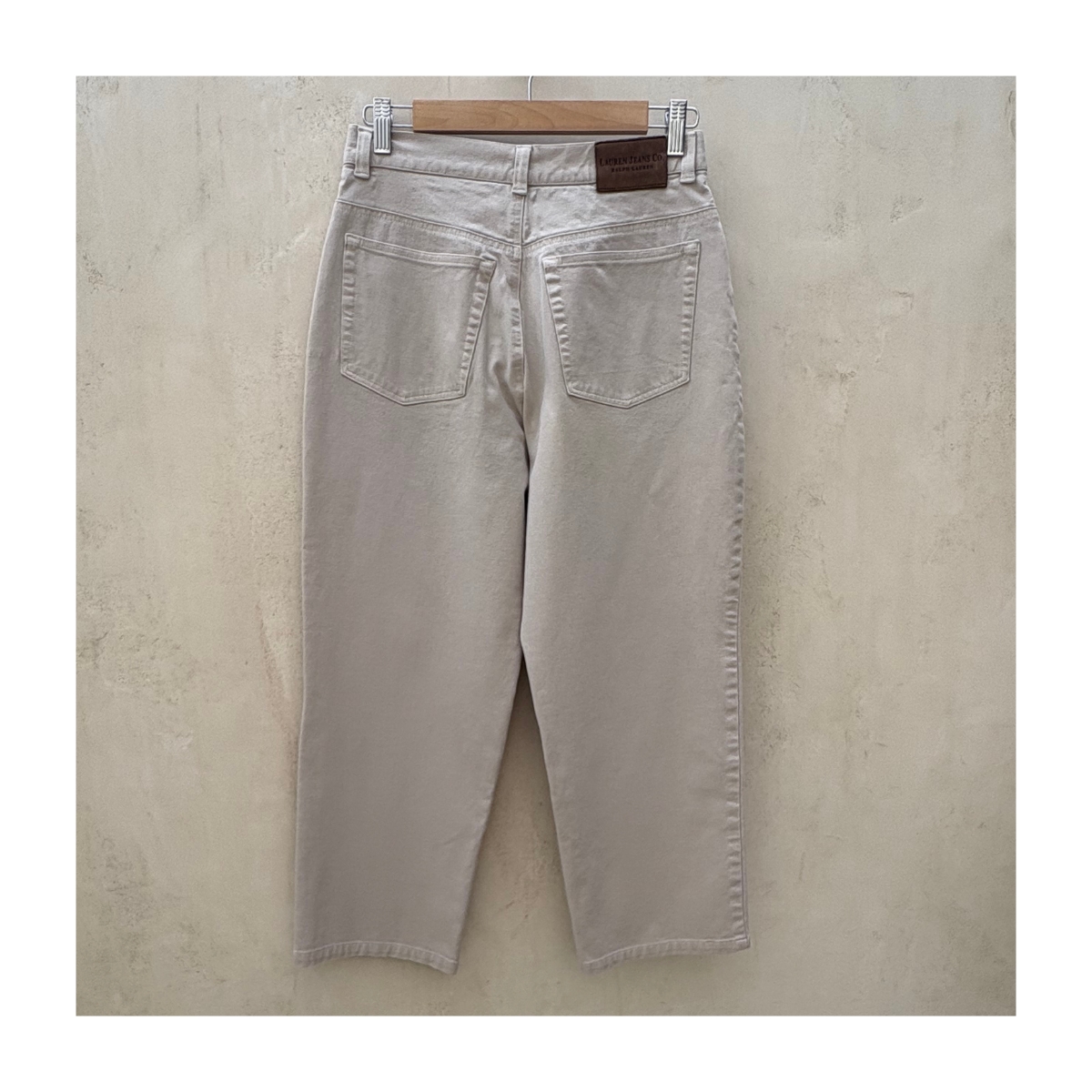 Jeans Lauren straight piedra cropped, talla 6 con estilo old money ideales para armario cápsula