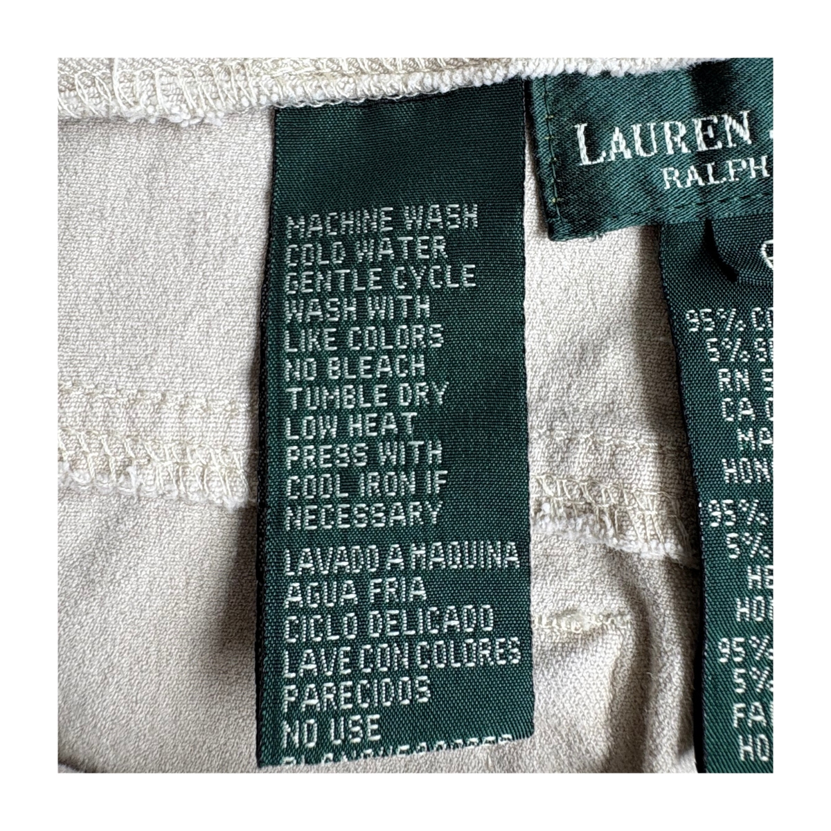 Jeans Lauren straight piedra cropped, talla 6 con estilo old money ideales para armario cápsula