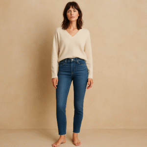 Heritage denim Paige ultra skinny con raw hem láser. Talla 26 estilo french girl Tecnología transcend que mantiene forma. low-key style, luxury urbano y momentos de slow living