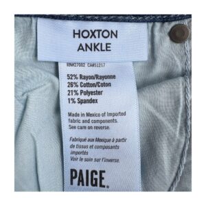 Heritage denim Paige ultra skinny con raw hem láser. Talla 26 estilo french girl Tecnología transcend que mantiene forma. low-key style, luxury urbano y momentos de slow living