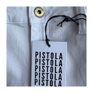 Jennifer Oslo de Pistola. high waist y skinny legs. Blancos con estilo urbano, talla 31 y nuevos con etiqueta