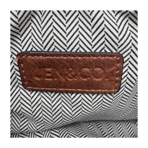 El Crossbody quilted Jen&Co en tono Cognac. NWT. Nuevo con etiqueta y estilo boho chic