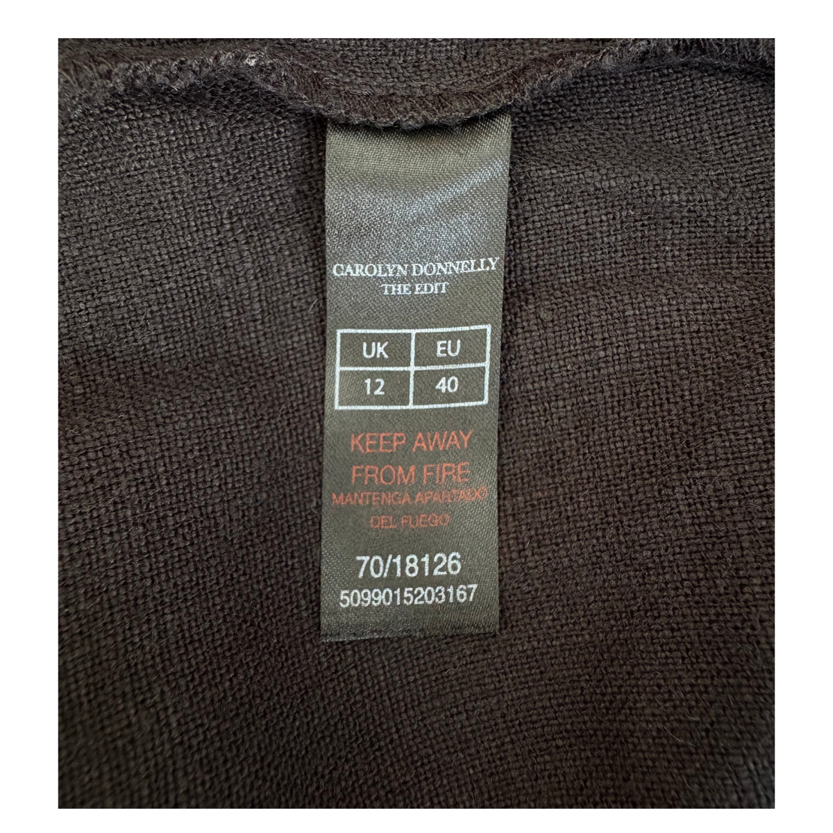 Pantalón de lino italiano negro en talla M. De Carolyn Donnellyn - The Edit y estilo coastal grandma