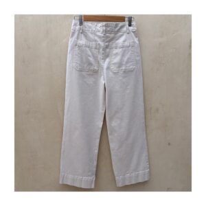 Patch Pocket Pants Bagatelle en algodón color hueso , cintura alta y talla 8. perfectos para armario cápusula