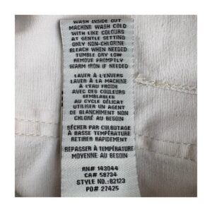 Patch Pocket Pants Bagatelle en algodón color hueso , cintura alta y talla 8. perfectos para armario cápusula