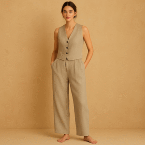 Pantalón lino arena Lauren. Ralph lauren Talla 6 estilo old money