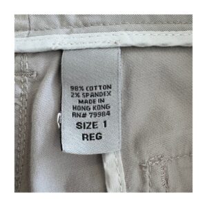 Pantalón workwear en gris perla de algodón, estilo minimal Tokio y talla M