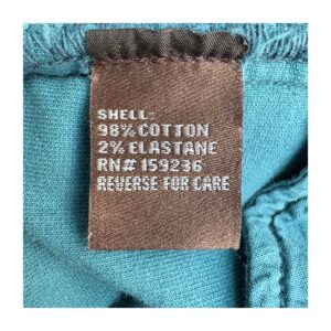 Pantalón de pana turquesa J.McLaughlin en talla 2 estilo preppy con tiro medio alto y corte recto