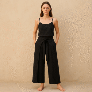 Palazzo en mezcla de lino. Marca Jonny Cota talla (M) estilo lagenlook