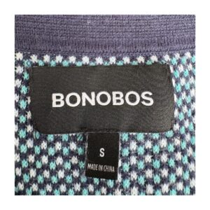 Polo premium diseño geométrico,marca Bonobos en talla S y 100%algodón. Estilo preppy