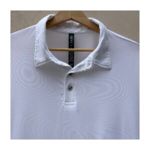 Vuori Strato Tech Polo: Polo para hombre. En blanco y talla XL sporty luxury. ideal para golf y tennis