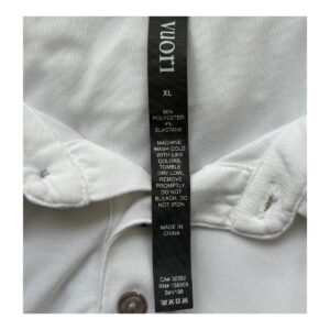 Vuori Strato Tech Polo: Polo para hombre. En blanco y talla XL sporty luxury. ideal para golf y tennis