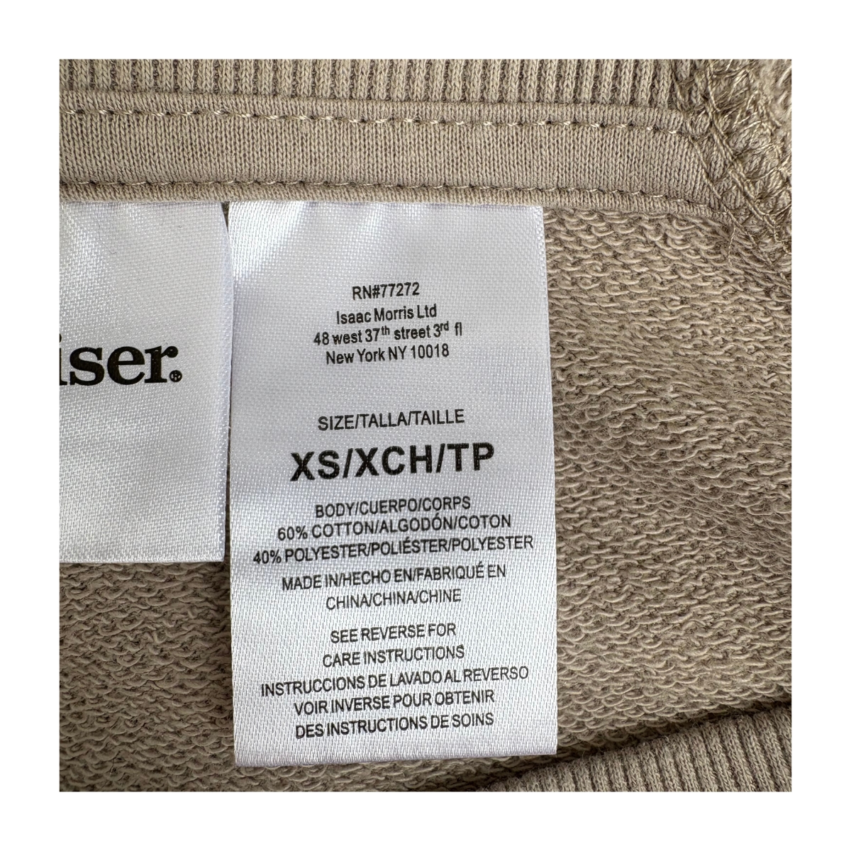 Pullover Budweiser águila americana beige piedra, talla XS estilo retro Y2K