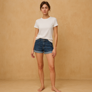 Shorts Torrid denim azul. Talla 14 y estilo vintage ideal para verano y resort