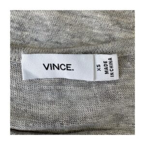 Tee esencial de Vince de lino en gris melange y talla XS, estilo old money para armario cápsula de verano