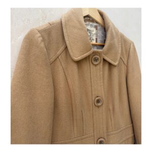 True vintage: Tulle Coat para Anthropologie en mezcla de lana y talla S. Estilo retro