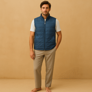 Peter Millar Light Vest Chaleco en ocean blue talla XXL y estilo sporty luxury