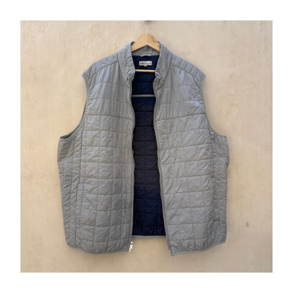 Peter Millar Crown Elite Chaleto gris talla XXL Estilo sporty luxury