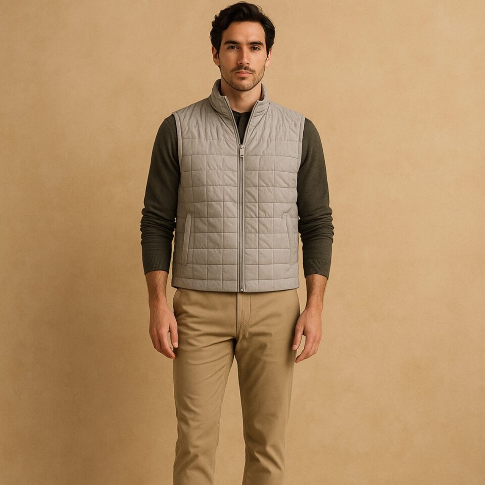 Peter Millar Crown Elite Chaleto gris talla XXL Estilo sporty luxury