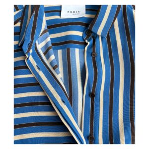 Vestido Seda Mulberry Akris. Sastrería suiza en talla 8. Estilo old money