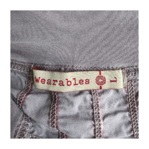 Falda midi Wearables lavanda con rugged en los laterales en alla L y estilo lagenlook